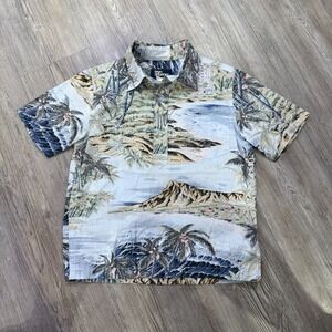 Reyn Spooner Kids Small Half Button Hawaiian Shirt